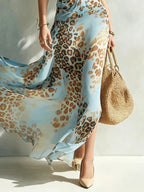 Selvaggia | Abito glamour con stampa animalier