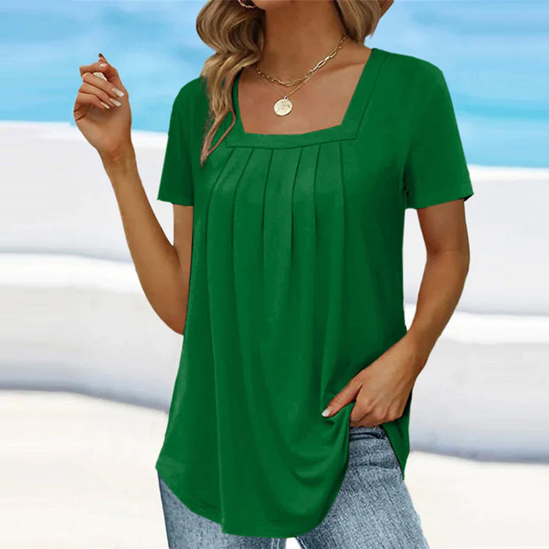 Alba | Blusa fluida con escote cuadrado