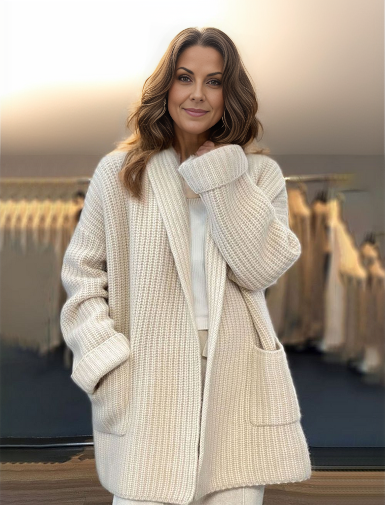 Cardigan en Maille avec Poches