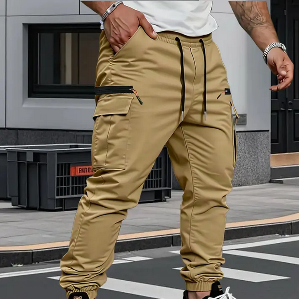 Lucas | Pantalones jogger elásticos tipo cargo