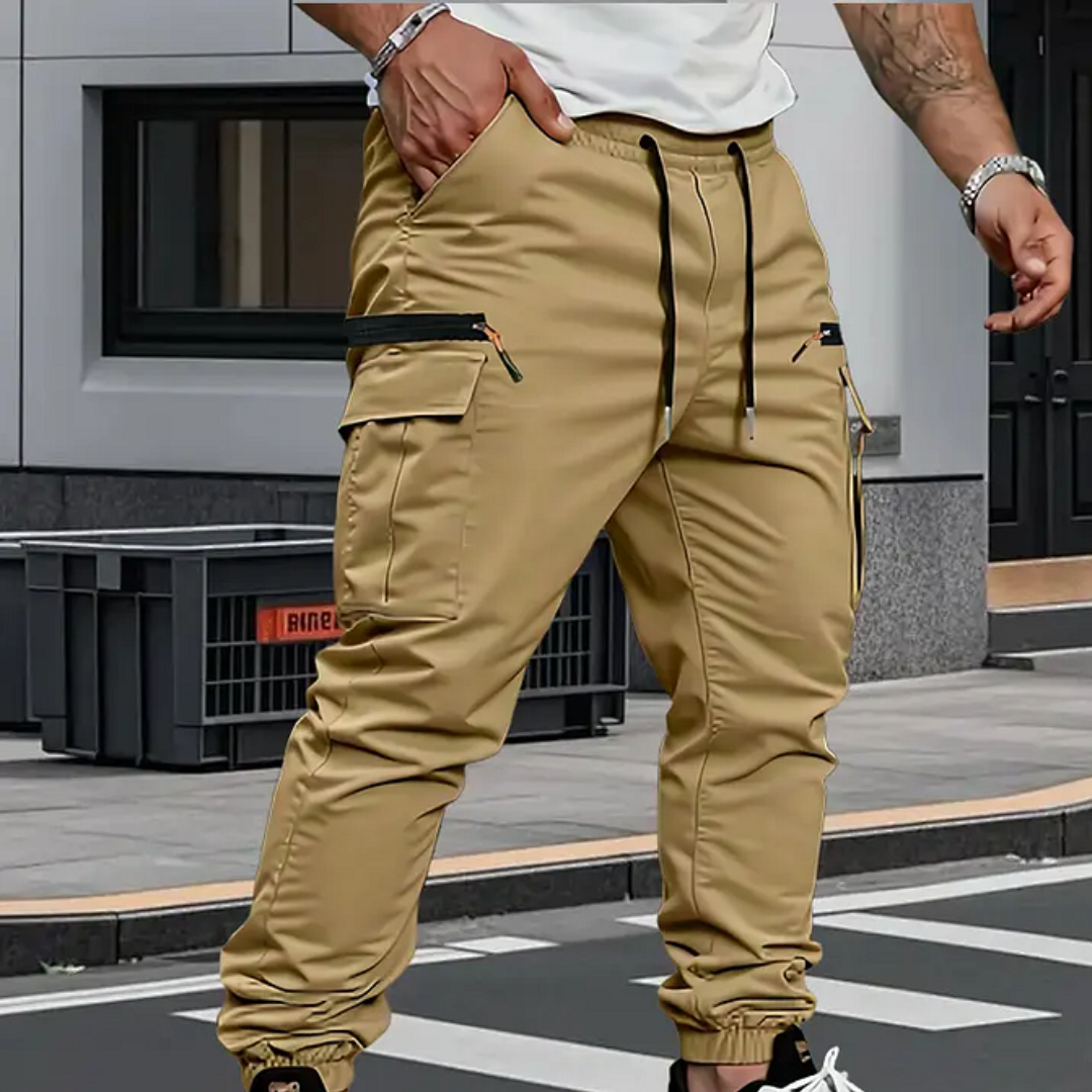 Lucas | Pantalones jogger elásticos tipo cargo