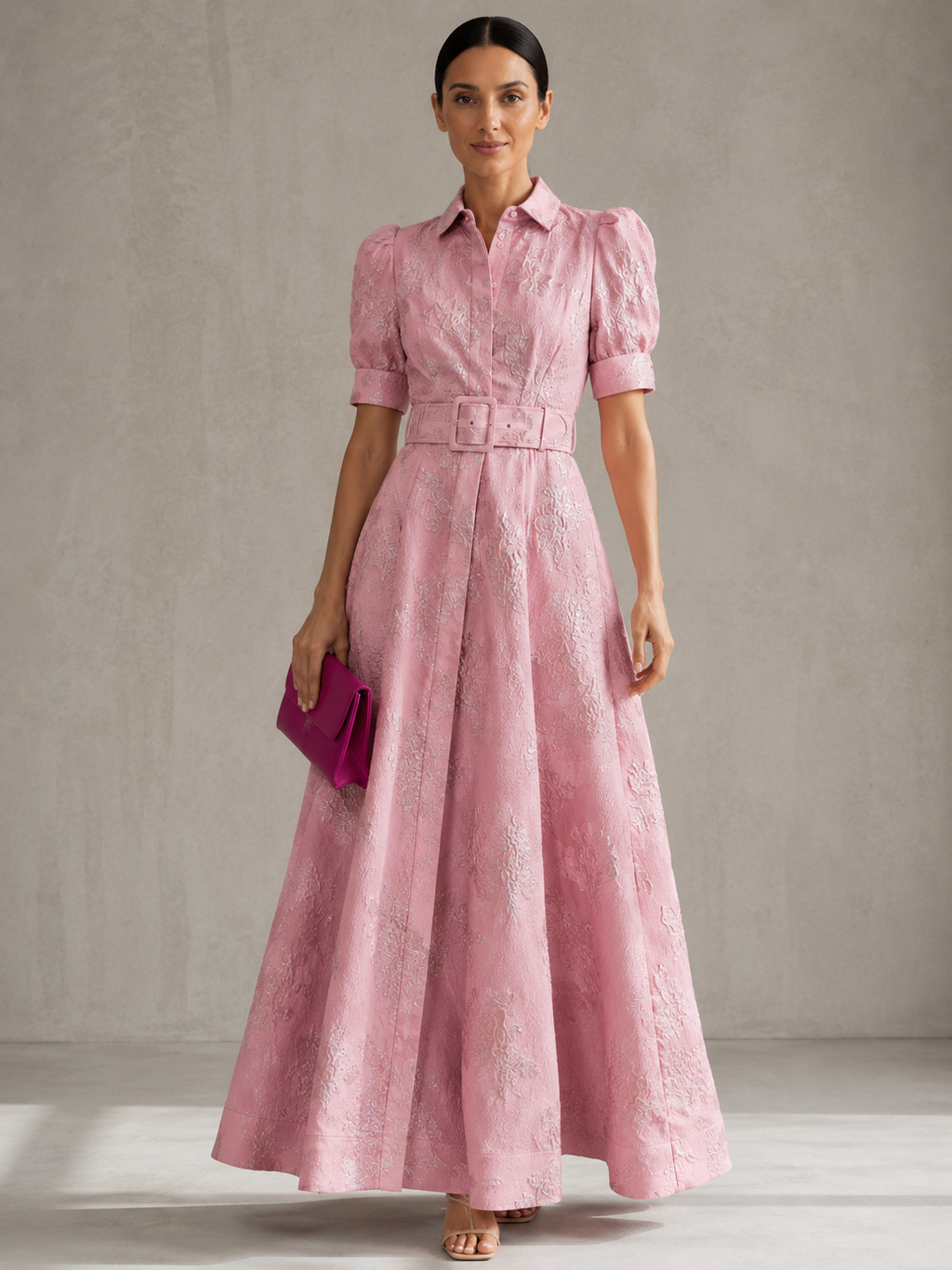 Aria | Robe Courte à Manches Bouffantes