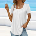 Alba | Blusa fluida con escote cuadrado