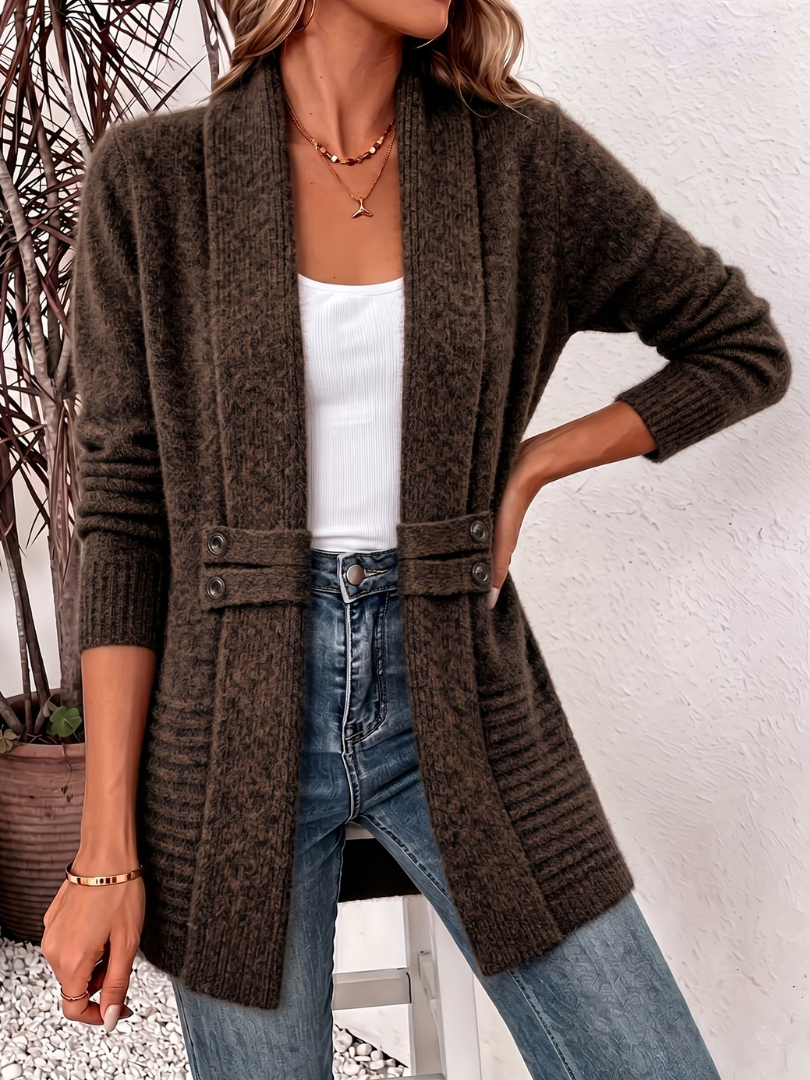 Avena | Cardigan estivo effetto maglia dall'aria ricercata