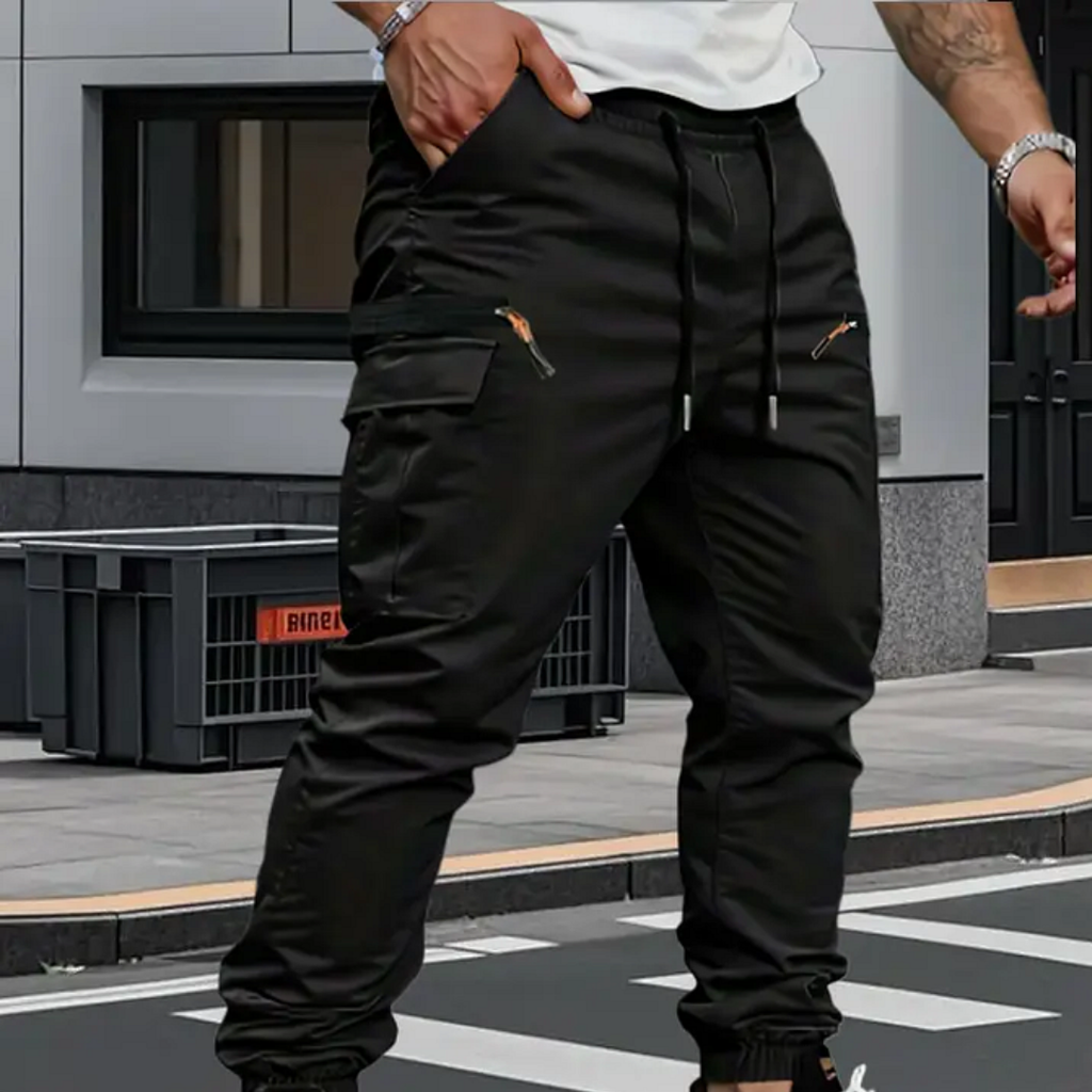 Lucas | Pantalones jogger elásticos tipo cargo