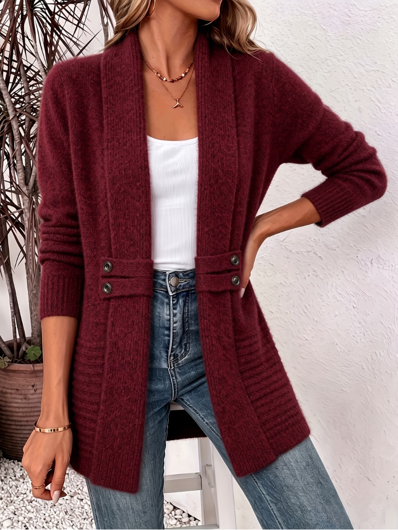 Avena | Cardigan estivo effetto maglia dall'aria ricercata