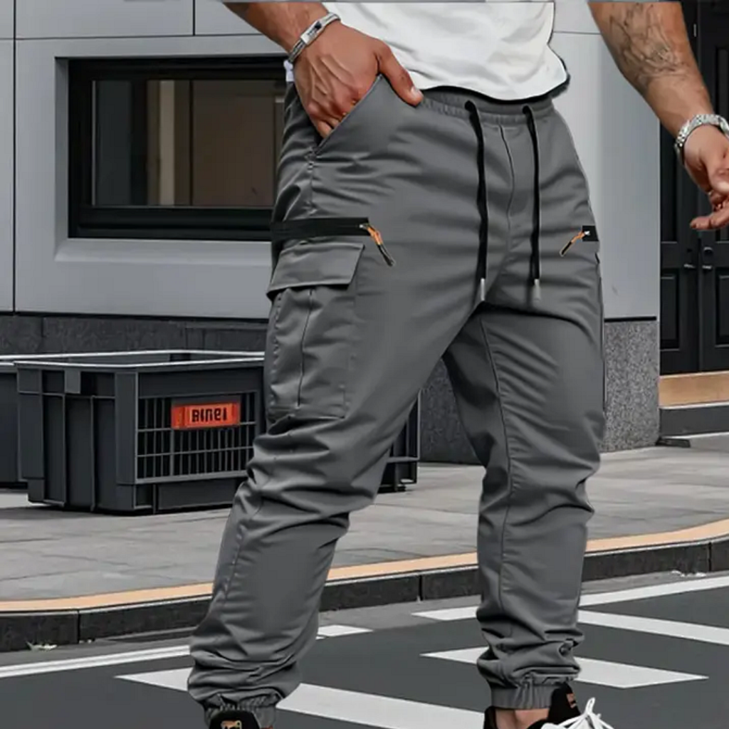 Lucas | Pantalones jogger elásticos tipo cargo