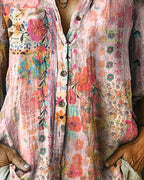 Alma | Chemise artistique à imprimé floral