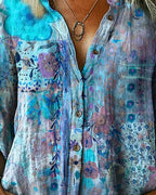 Alma | Chemise artistique à imprimé floral