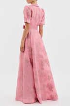 Aria | Robe Courte à Manches Bouffantes