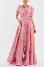 Aria | Robe Courte à Manches Bouffantes