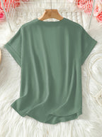 Oliva | Blusa dalla vestibilità morbida con scollo a V (2 acquistati, 1 in OMAGGIO)