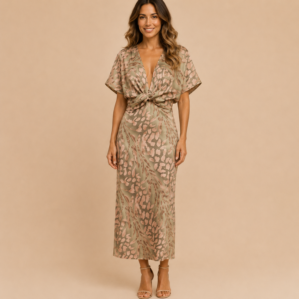 Giulia – Vestito elegante in tessuto leggero e fluido