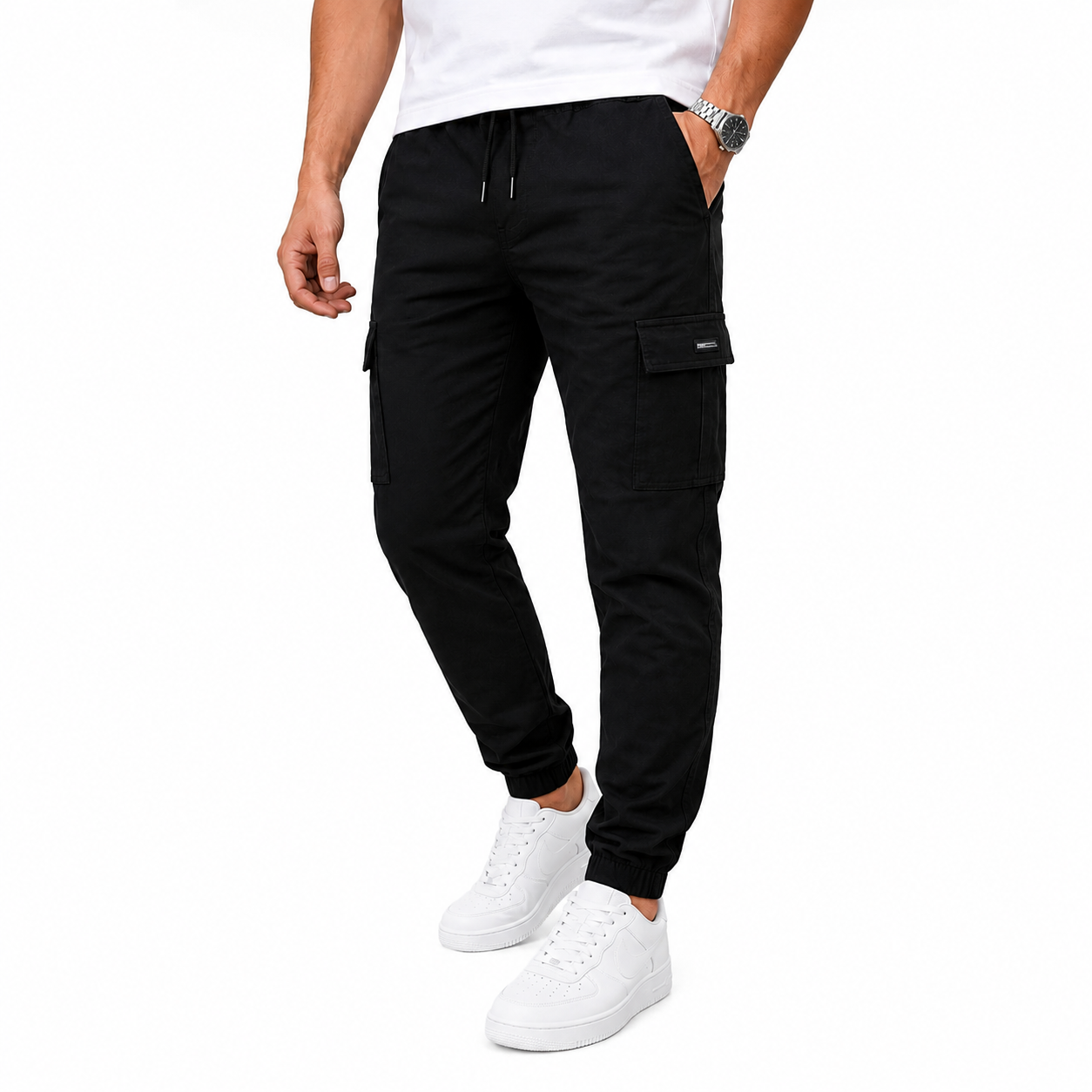 Ricardo | Pantalones cargo elásticos de primera calidad para hombre