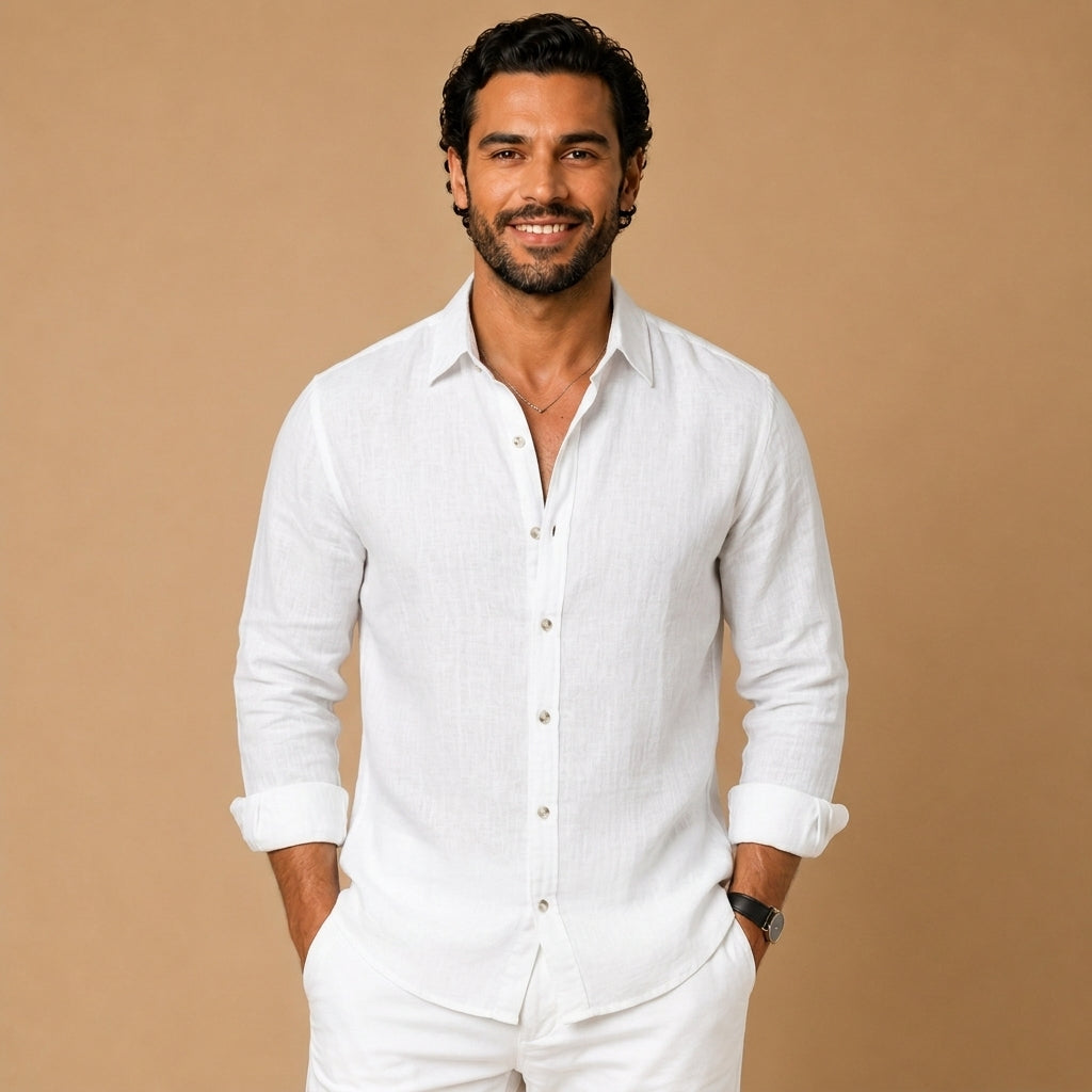 Chemise décontractée en lin