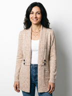 Avena | Sommer-Strickjacke mit raffiniertem Mesh-Effekt