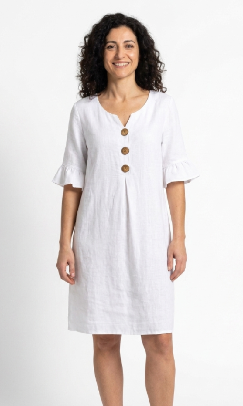 Marina | Abito a maniche lunghe con texture