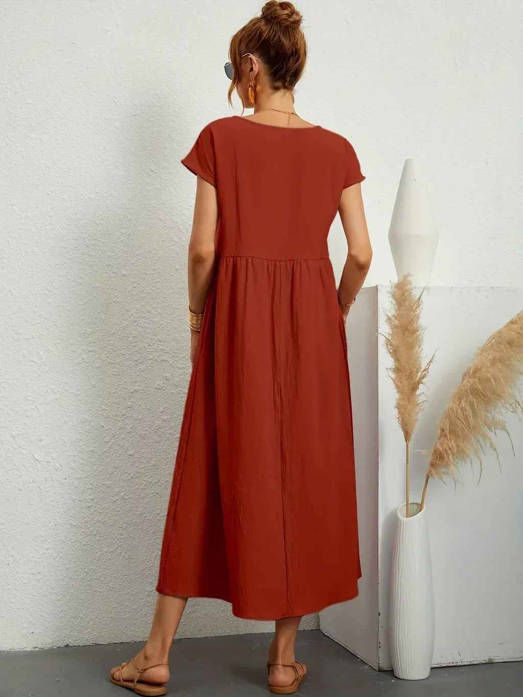 Aria | Abito midi fluido dall'eleganza intramontabile
