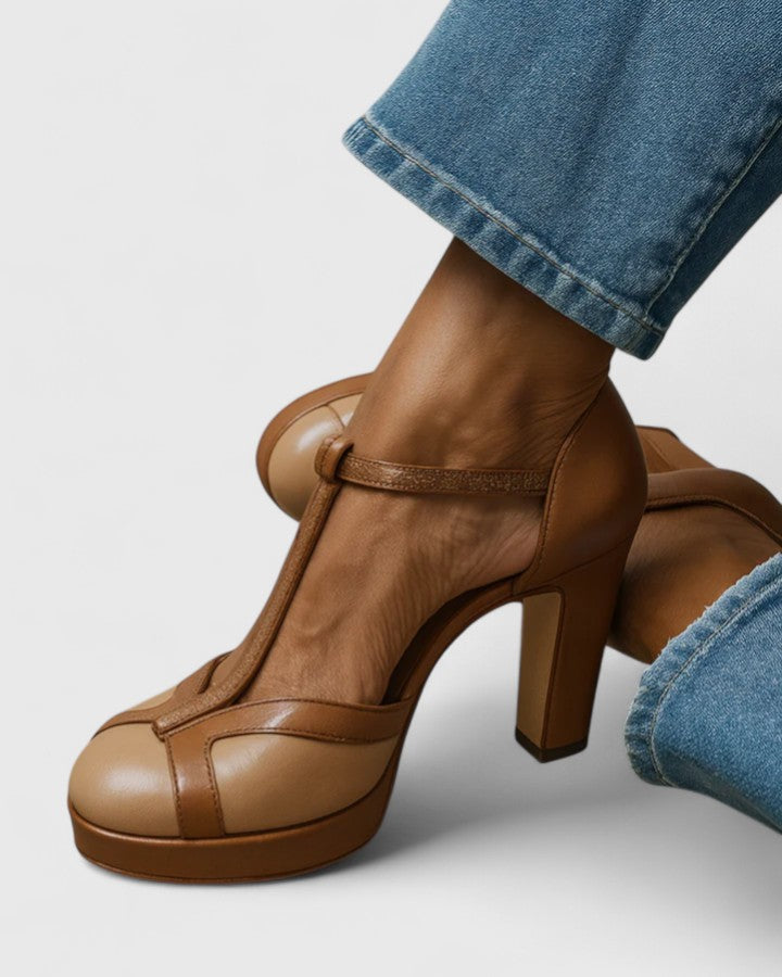 Mayelin — Zapatos de tacón retro: elegancia y sujeción ergonómica