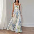 Oriah | Abito Maxi Linea A Floreale