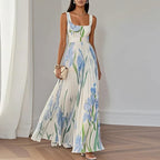 Oriah | Abito Maxi Linea A Floreale