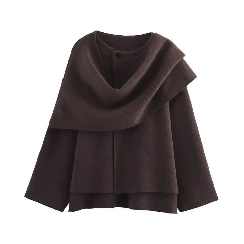 Jacke mit Schalkragen