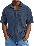 Adriano | Camicia estiva retrò da uomo (1 acquistato, 1 in OMAGGIO)