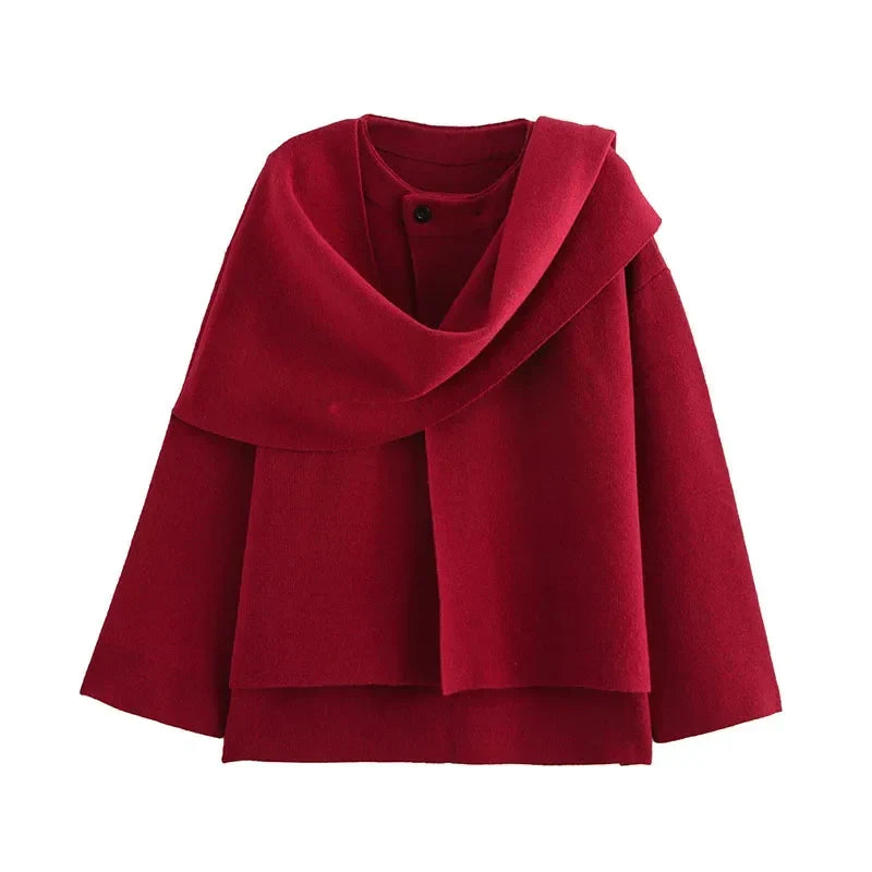 Jacke mit Schalkragen