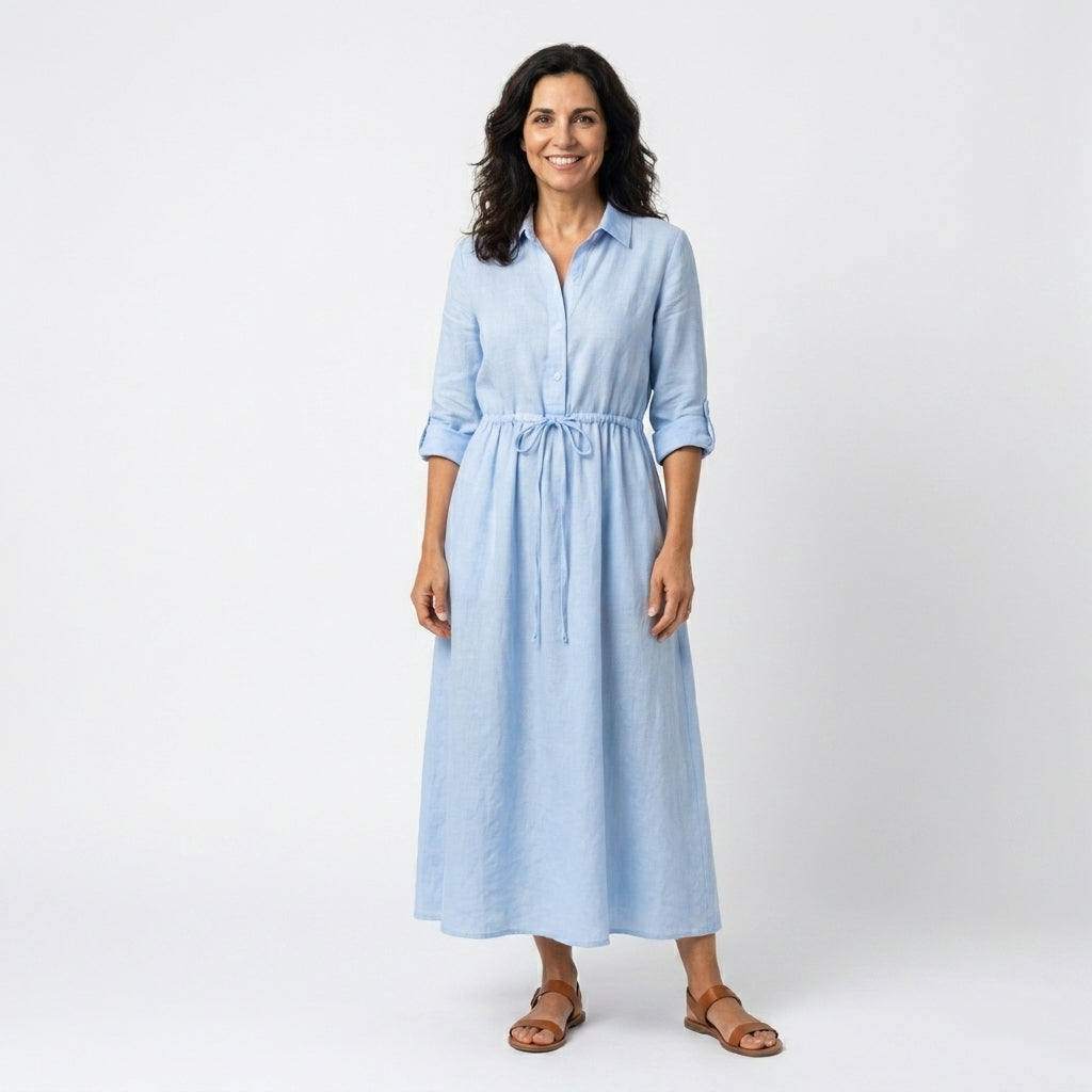 Luz - Elegante vestido de largo medio