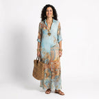 Ginevra | Elegante abito-blusa mediterraneo