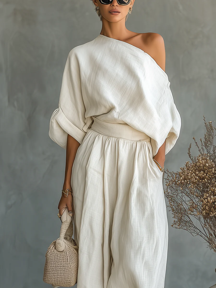 Elegante conjunto de dos piezas con un solo tirante