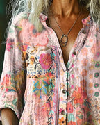 Alma | Chemise artistique à imprimé floral