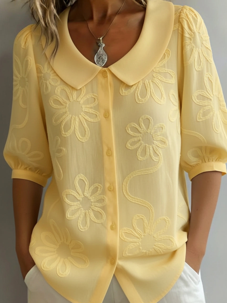 Celeste | Blusa ligera floral de elegancia natural