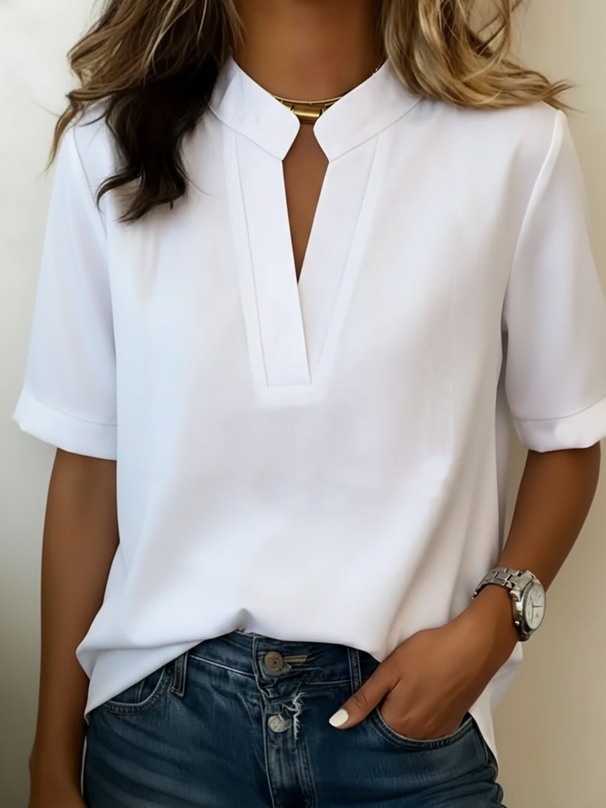 Bárbara | Blusa elegante con cuello en V