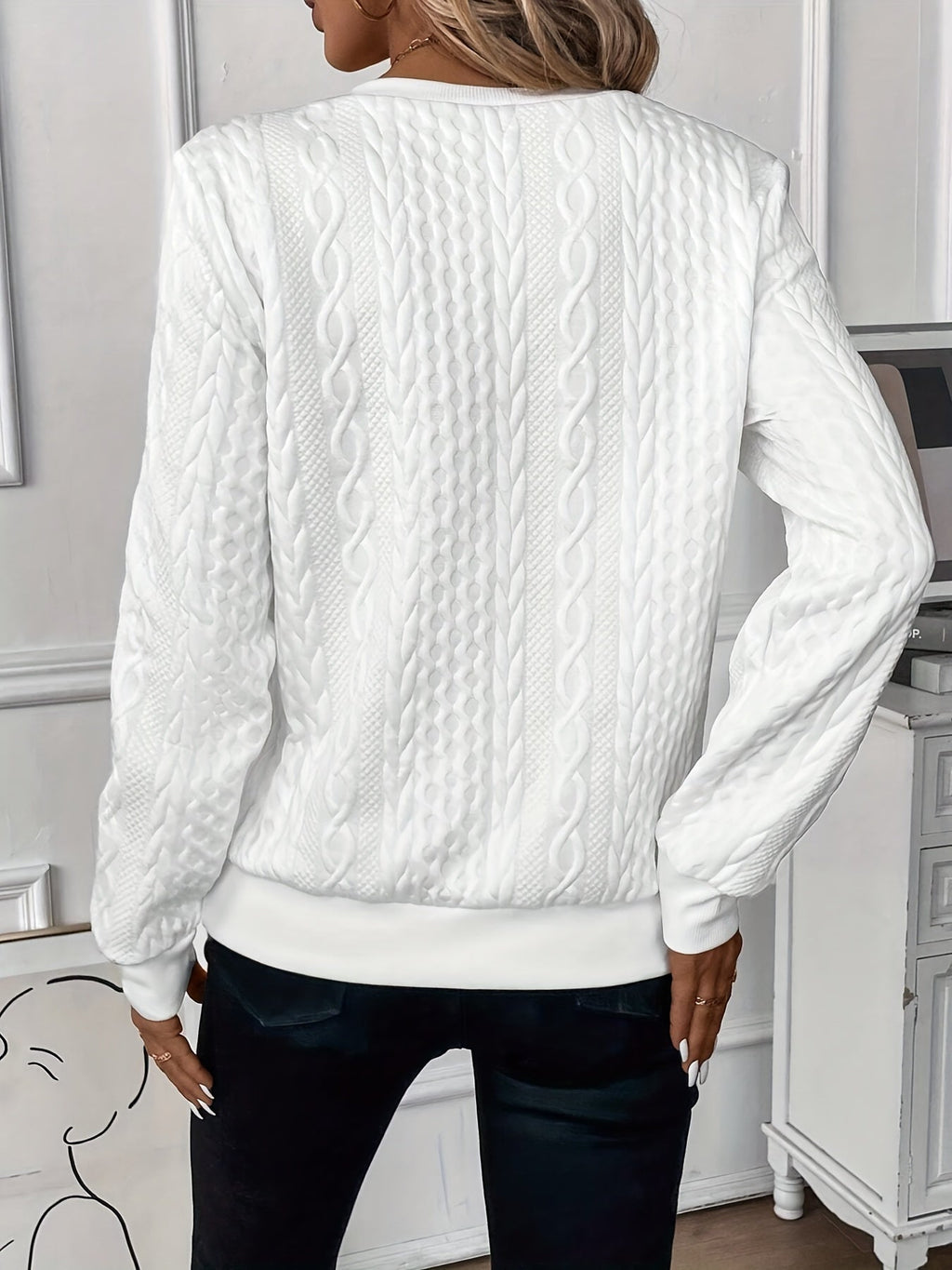 Silvia | Elegante Maglione in Maglia con Zip