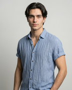 LOREN | Chemise en lin à manches courtes