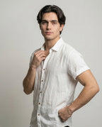 LOREN | Chemise en lin à manches courtes