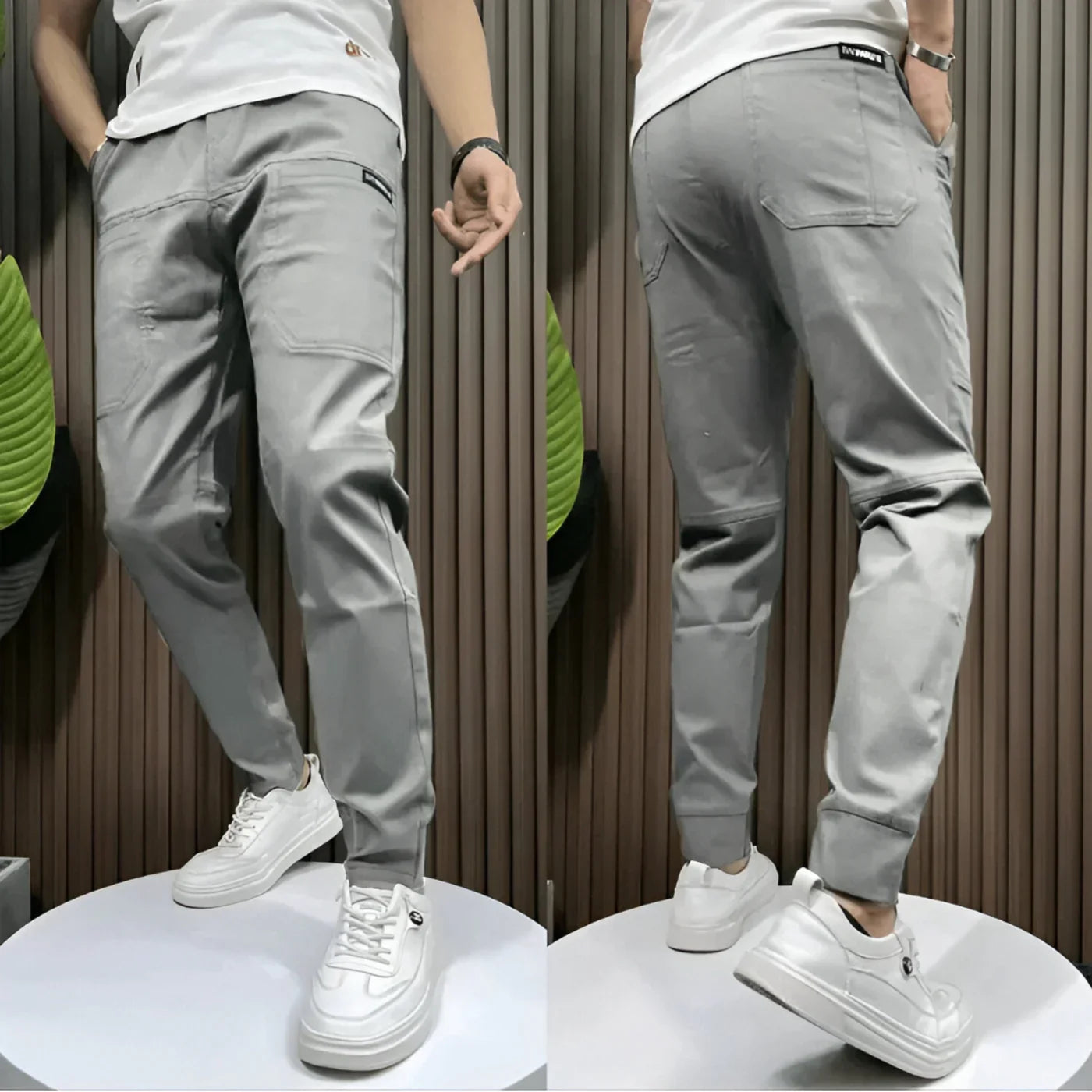 Ricardo | Pantalones cargo elásticos de primera calidad para hombre