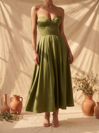 Liora | Abito Midi Elegante a Fascia
