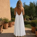 Notte | Elegante abito estivo con scollo sulla schiena