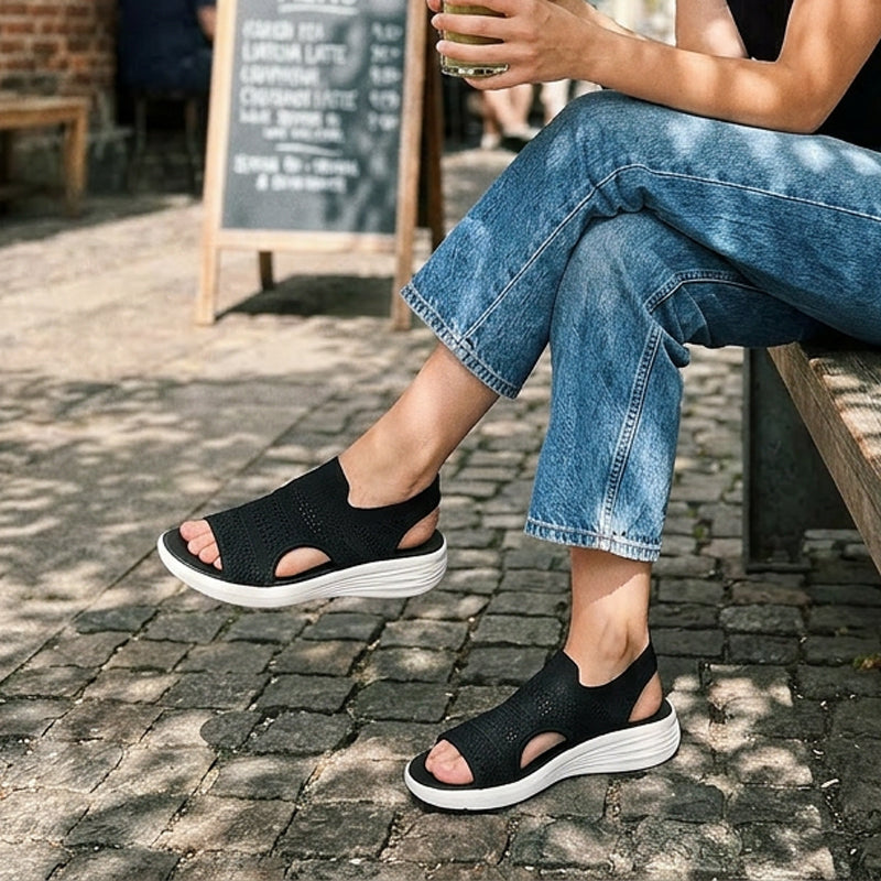 Zina | Sandali con Plateau Traspirante